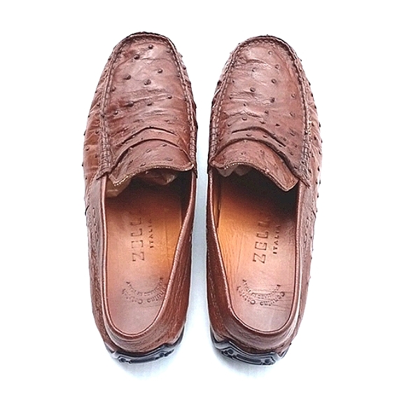 Brilliant Handmade Genuine 0strich Quill Loafers - Picture 7 of 15